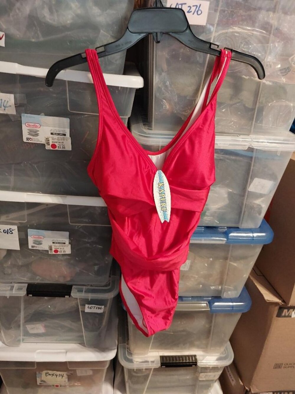 NEW TAG ! Kaperf Women Swimsuit Red Size M